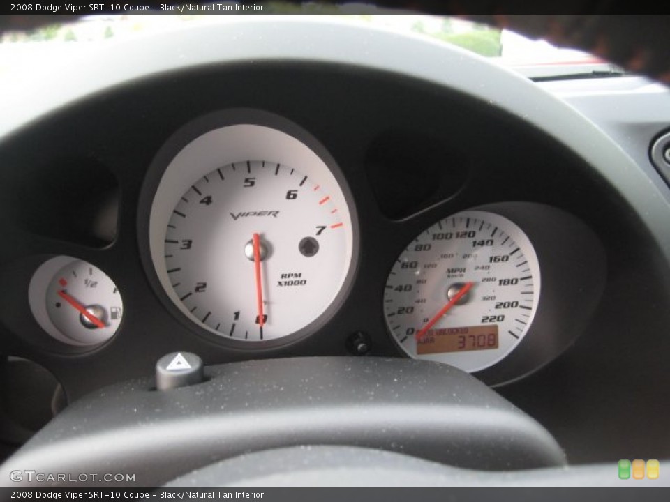 Black/Natural Tan Interior Gauges for the 2008 Dodge Viper SRT-10 Coupe #71881146