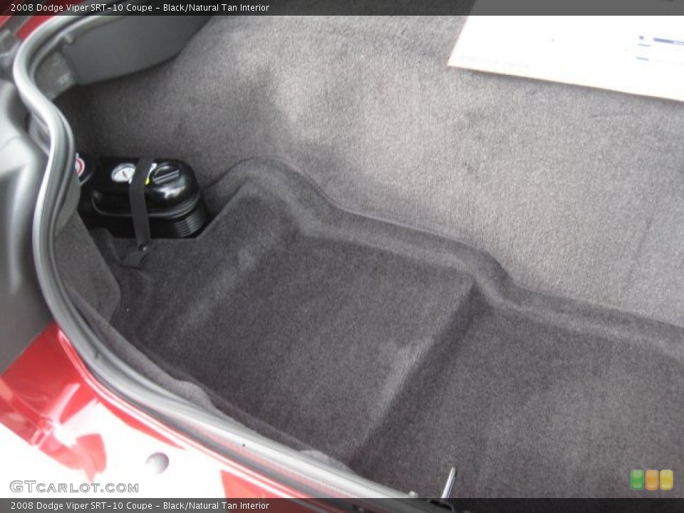 Black/Natural Tan Interior Trunk for the 2008 Dodge Viper SRT-10 Coupe #71881341