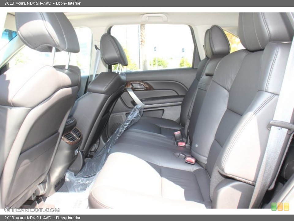 Ebony Interior Rear Seat for the 2013 Acura MDX SH-AWD #71882148