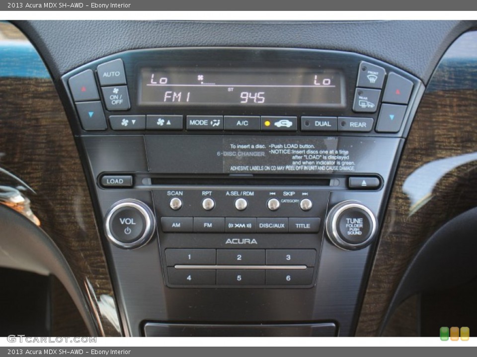 Ebony Interior Controls for the 2013 Acura MDX SH-AWD #71882364