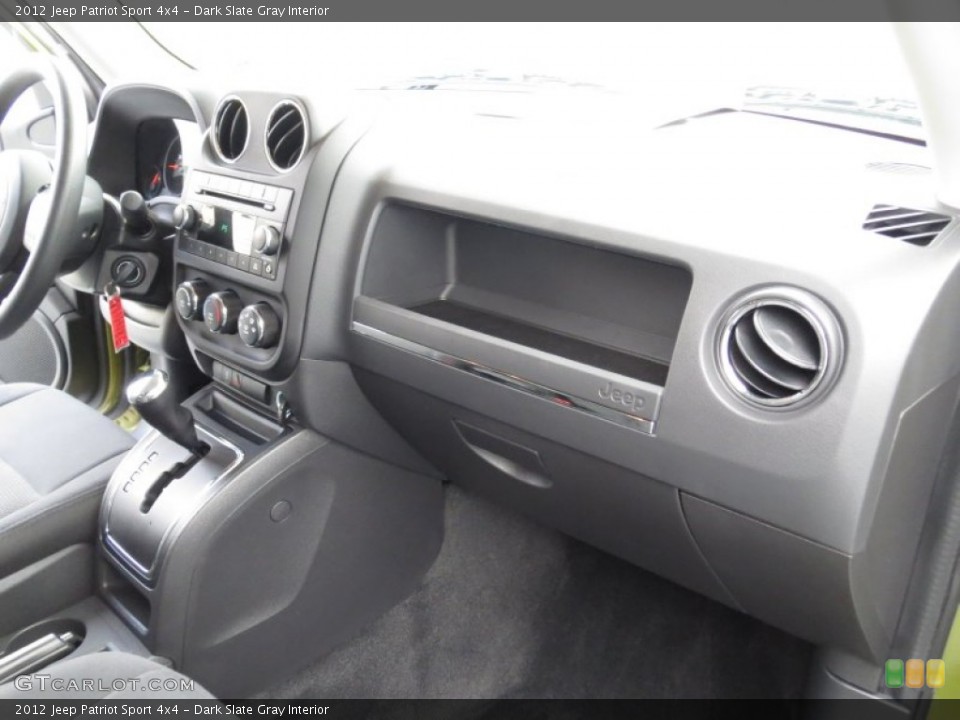 Dark Slate Gray Interior Dashboard for the 2012 Jeep Patriot Sport 4x4 #71883240