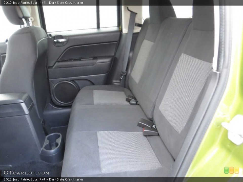 Dark Slate Gray Interior Rear Seat for the 2012 Jeep Patriot Sport 4x4 #71883383