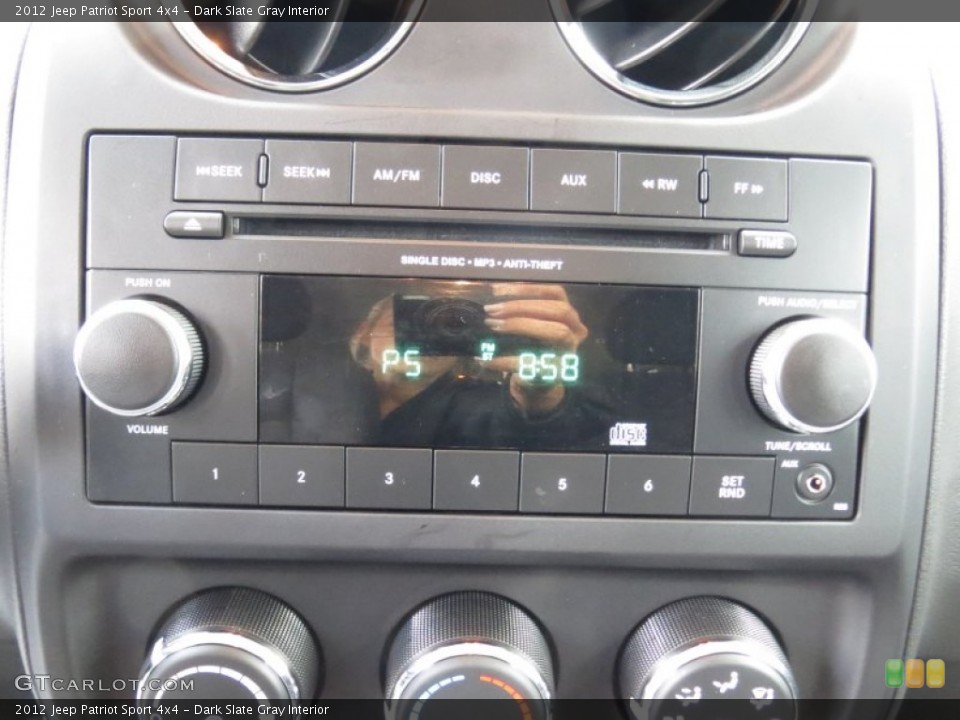 Dark Slate Gray Interior Audio System for the 2012 Jeep Patriot Sport 4x4 #71883523