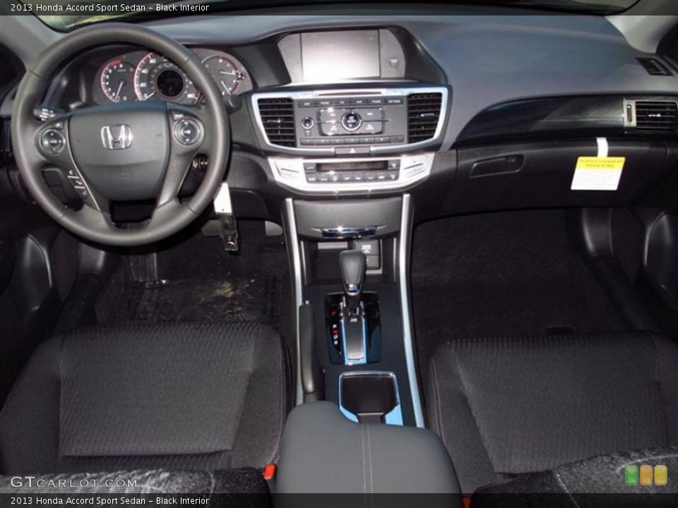 Black Interior Dashboard for the 2013 Honda Accord Sport Sedan #71889276