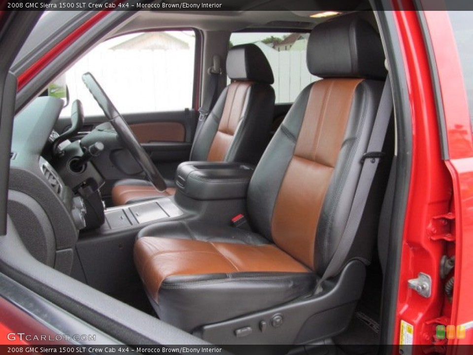 Morocco Brown/Ebony Interior Photo for the 2008 GMC Sierra 1500 SLT Crew Cab 4x4 #71889570