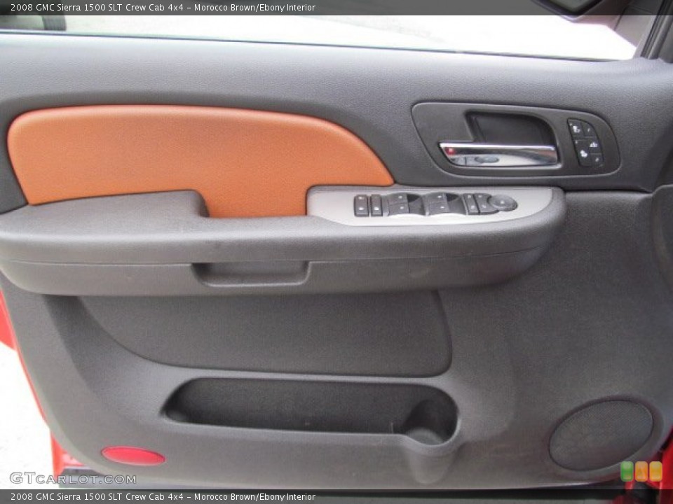 Morocco Brown/Ebony Interior Door Panel for the 2008 GMC Sierra 1500 SLT Crew Cab 4x4 #71889612