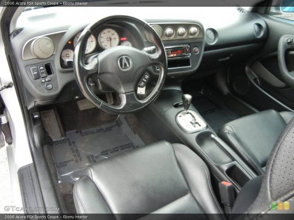 Ebony Interior Prime Interior for the 2006 Acura RSX Sports Coupe #71889690
