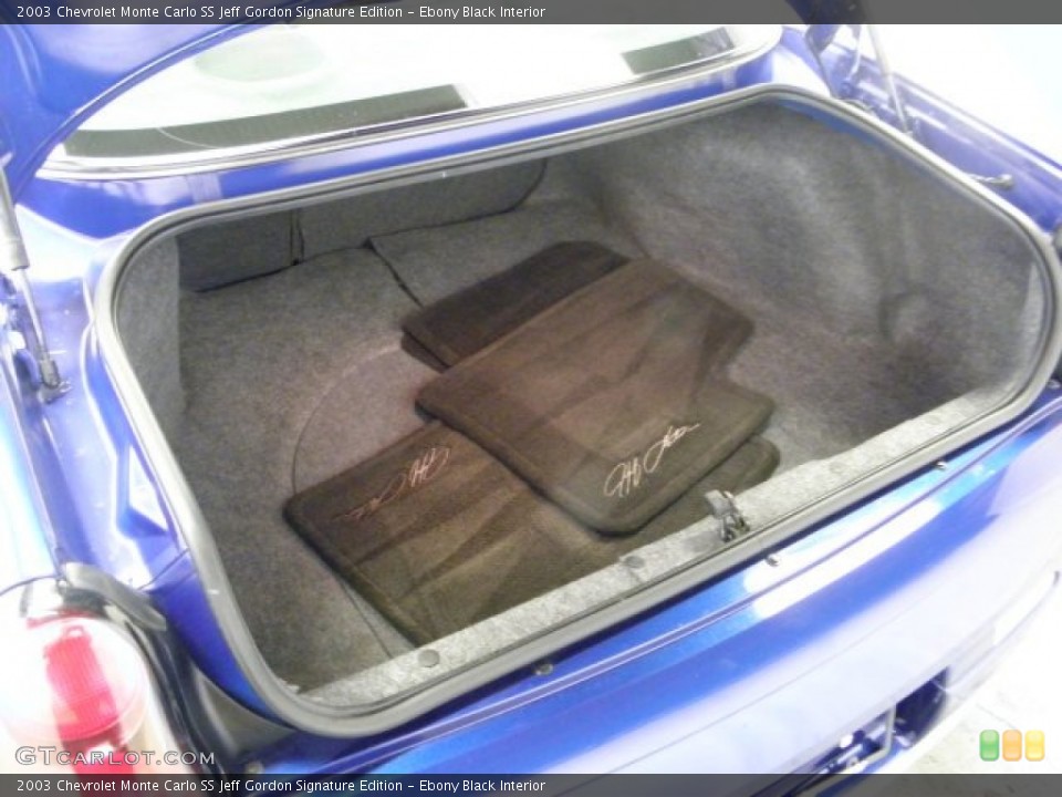 Ebony Black Interior Trunk for the 2003 Chevrolet Monte Carlo SS Jeff Gordon Signature Edition #71889748