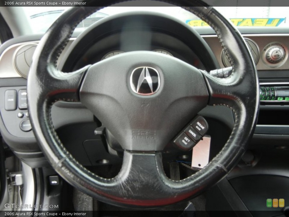 Ebony Interior Steering Wheel for the 2006 Acura RSX Sports Coupe #71889777