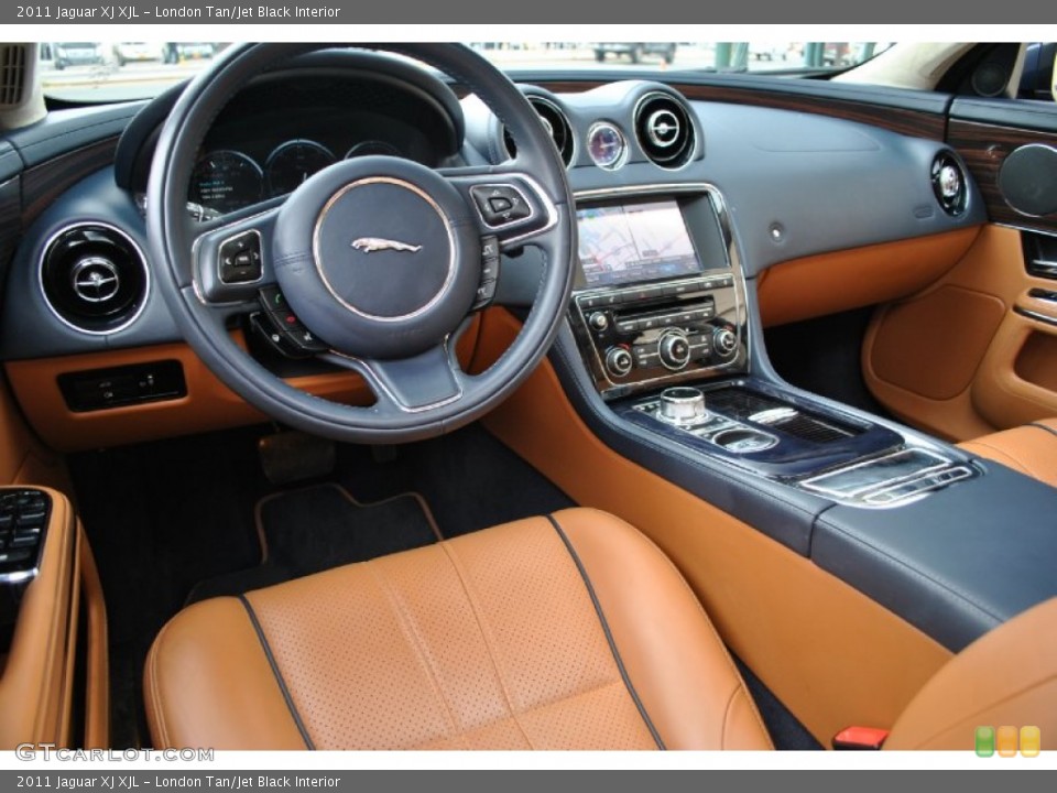 London Tan/Jet Black Interior Photo for the 2011 Jaguar XJ XJL #71895494