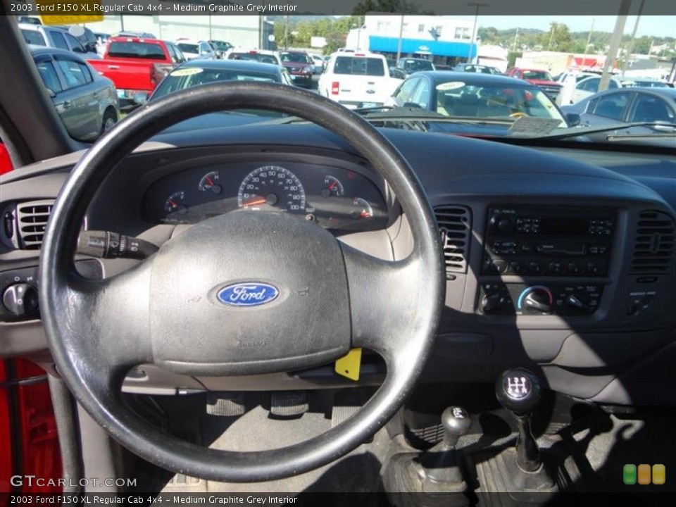 Medium Graphite Grey Interior Steering Wheel for the 2003 Ford F150 XL Regular Cab 4x4 #71896701