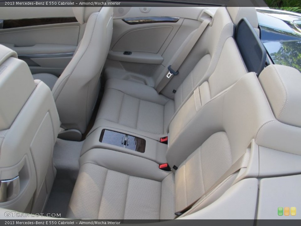 Almond/Mocha Interior Rear Seat for the 2013 Mercedes-Benz E 550 Cabriolet #71896995