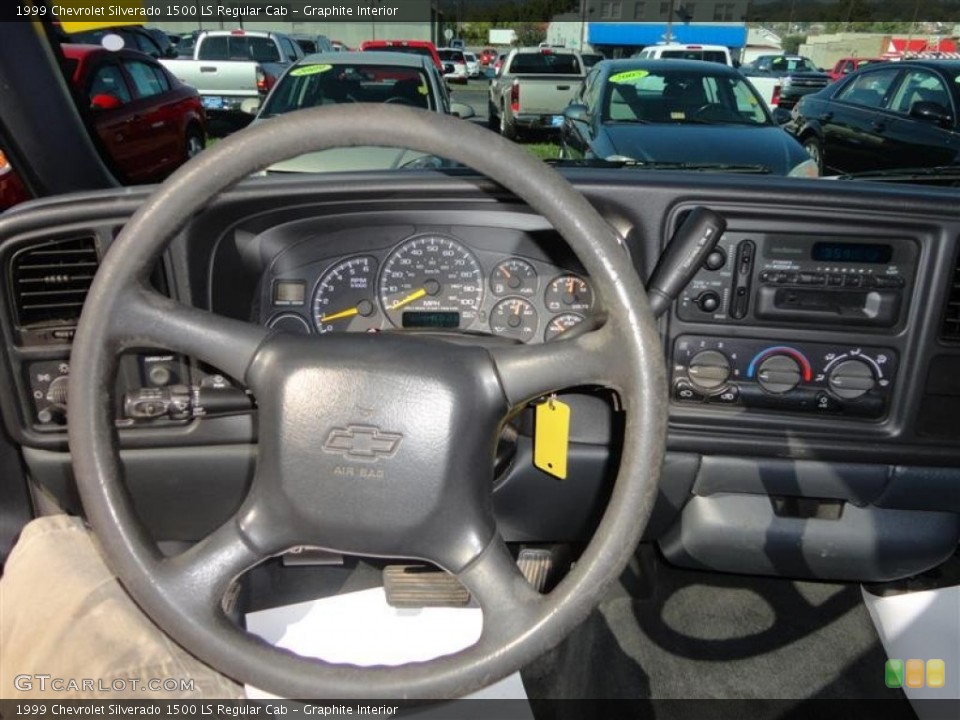 Graphite Interior Steering Wheel for the 1999 Chevrolet Silverado 1500 LS Regular Cab #71897025