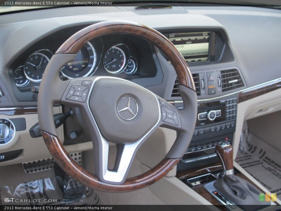 Almond/Mocha Interior Steering Wheel for the 2013 Mercedes-Benz E 550 Cabriolet #71897037