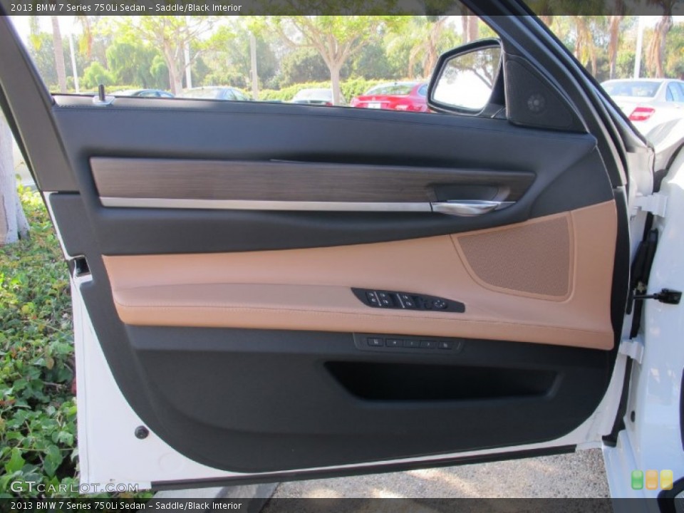 Saddle/Black Interior Door Panel for the 2013 BMW 7 Series 750Li Sedan #71897833