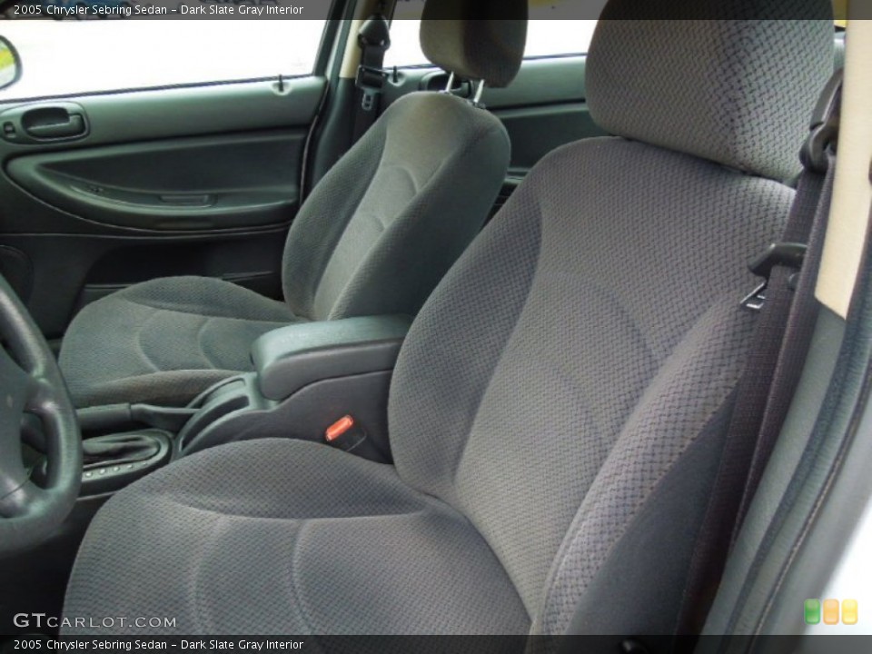 Dark Slate Gray Interior Front Seat for the 2005 Chrysler Sebring Sedan #71898816