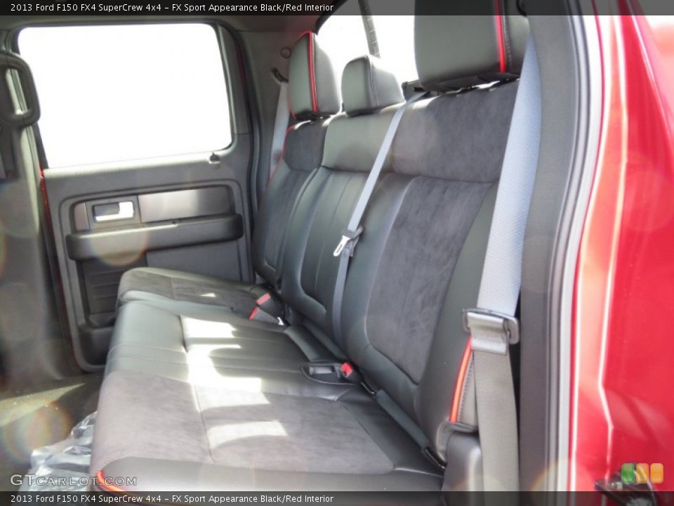 FX Sport Appearance Black/Red Interior Rear Seat for the 2013 Ford F150 FX4 SuperCrew 4x4 #71898864