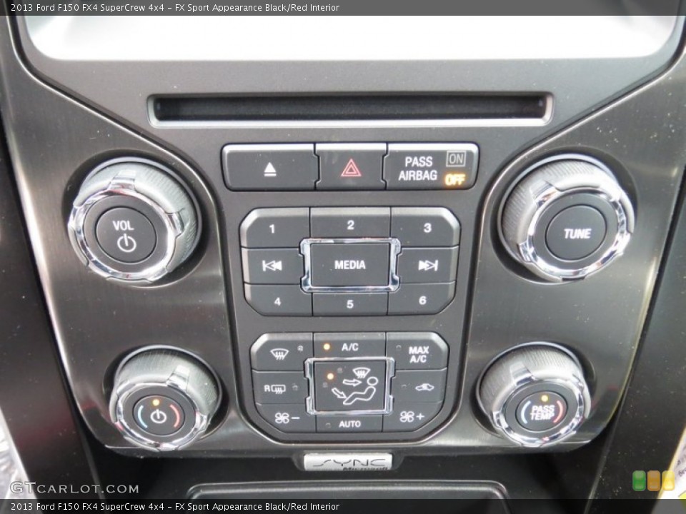 FX Sport Appearance Black/Red Interior Controls for the 2013 Ford F150 FX4 SuperCrew 4x4 #71899030