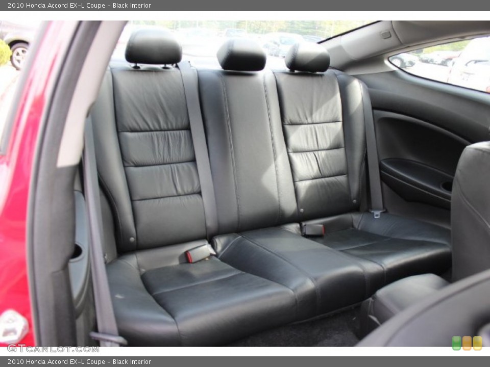 Black Interior Rear Seat for the 2010 Honda Accord EX-L Coupe #71899702