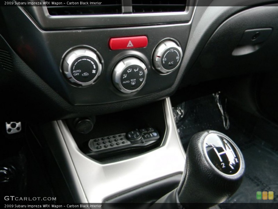 Carbon Black Interior Controls for the 2009 Subaru Impreza WRX Wagon #71900405