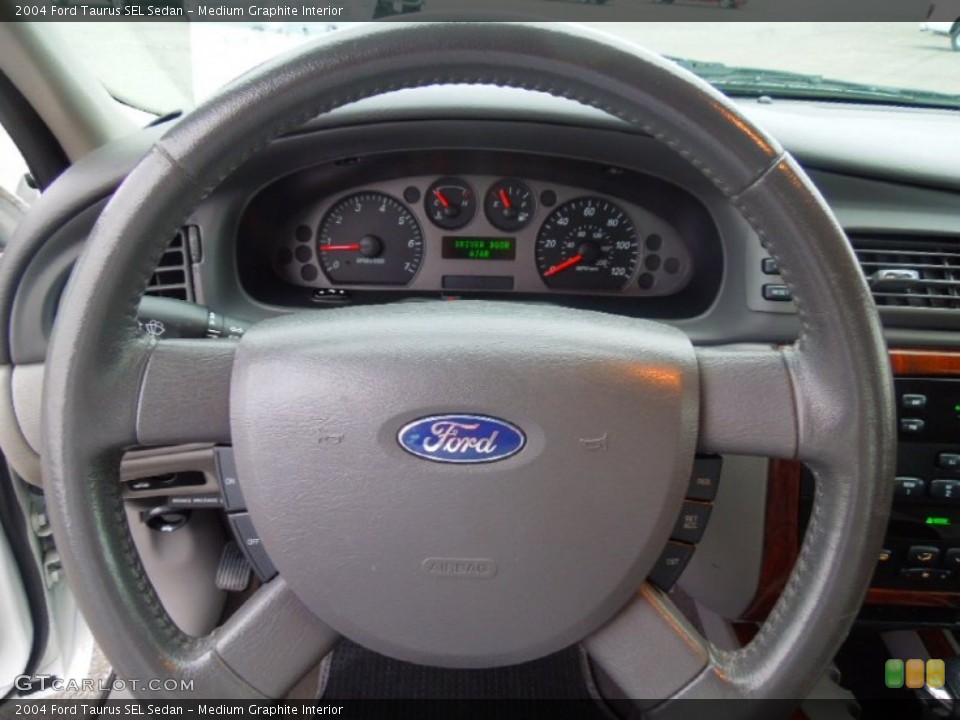 Medium Graphite Interior Steering Wheel for the 2004 Ford Taurus SEL Sedan #71900478