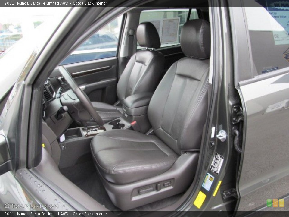 Cocoa Black Interior Photo for the 2011 Hyundai Santa Fe Limited AWD #71901519