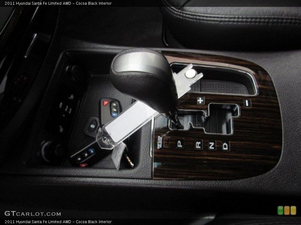 Cocoa Black Interior Transmission for the 2011 Hyundai Santa Fe Limited AWD #71901592