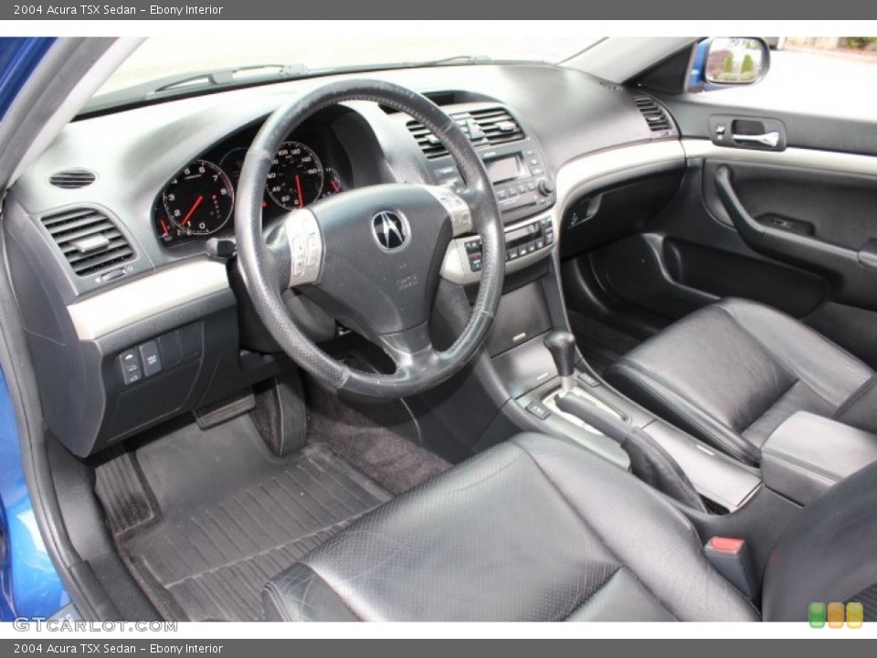 Ebony Interior Prime Interior for the 2004 Acura TSX Sedan #71904078