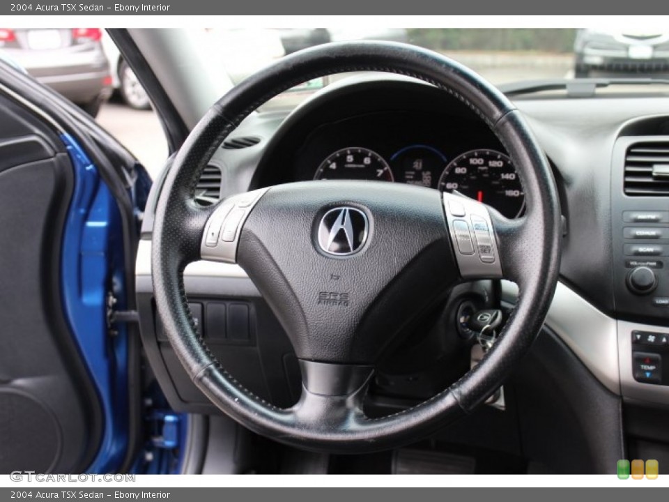 Ebony Interior Steering Wheel for the 2004 Acura TSX Sedan #71904204