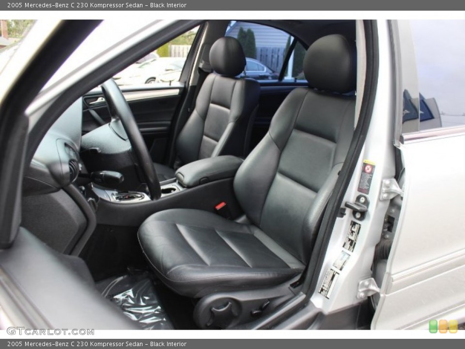 Black Interior Front Seat for the 2005 Mercedes-Benz C 230 Kompressor Sedan #71906097
