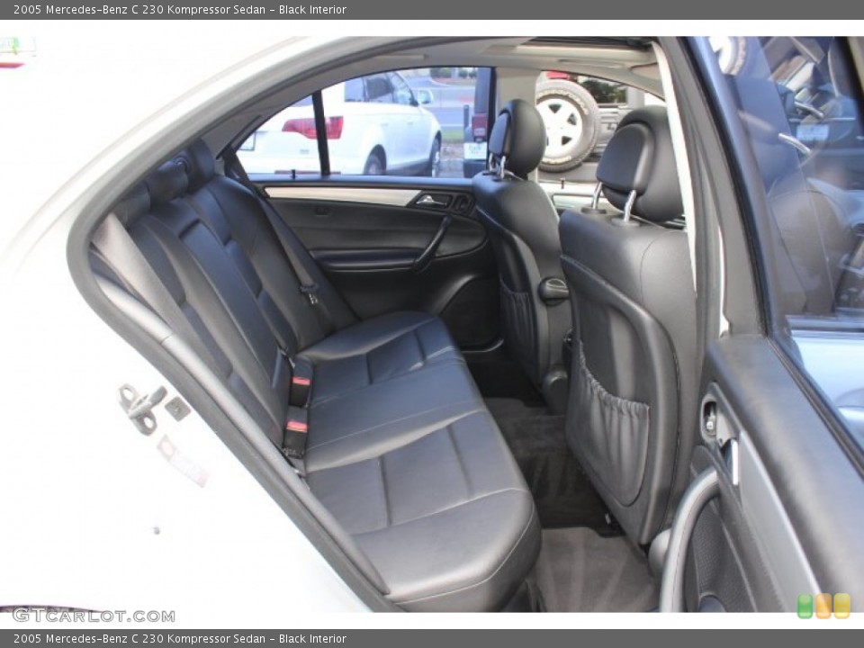 Black Interior Rear Seat for the 2005 Mercedes-Benz C 230 Kompressor Sedan #71906325