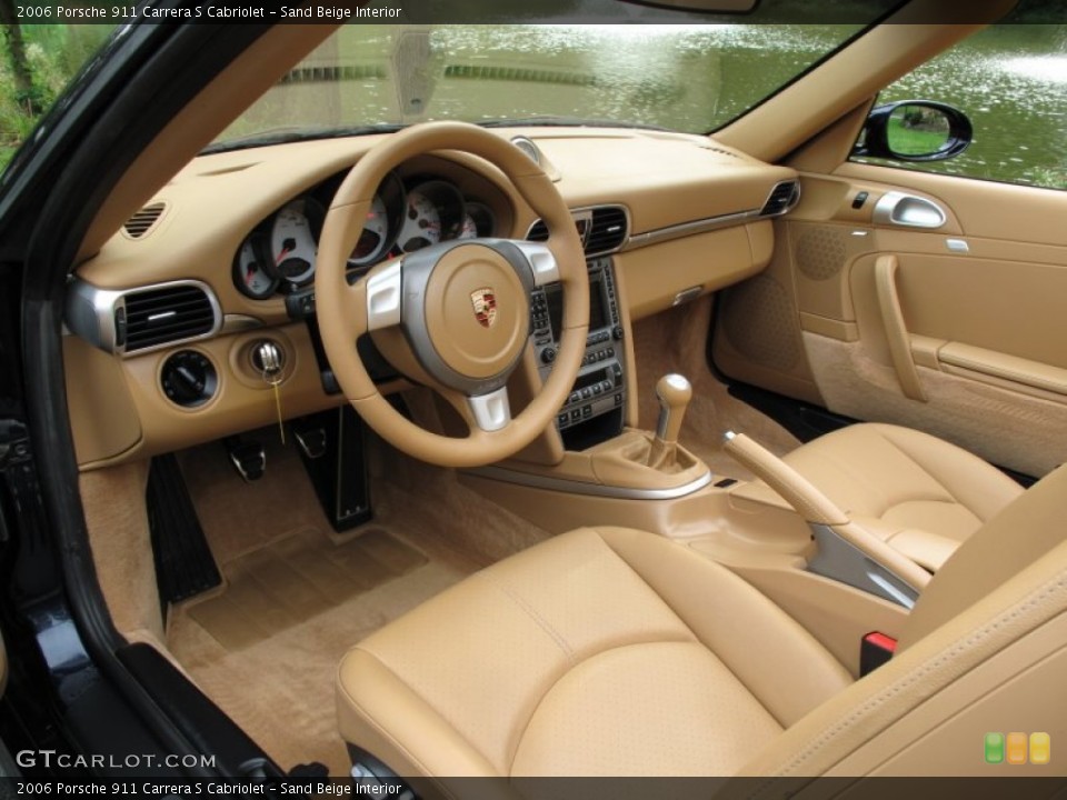 Sand Beige Interior Prime Interior for the 2006 Porsche 911 Carrera S Cabriolet #71908677