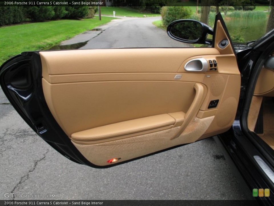 Sand Beige Interior Door Panel for the 2006 Porsche 911 Carrera S Cabriolet #71908695