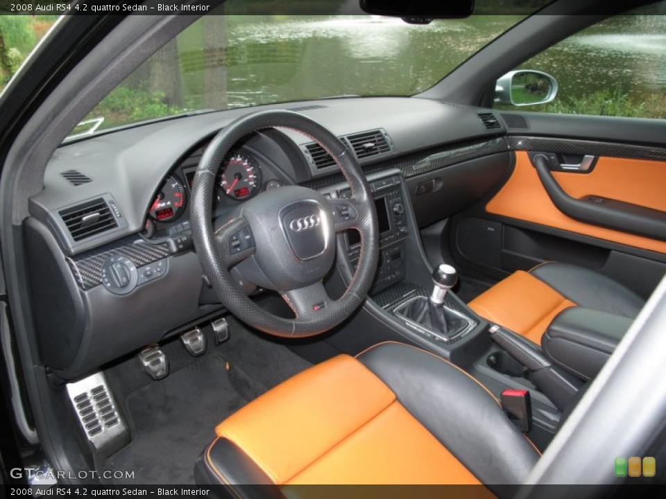 Black Interior Prime Interior for the 2008 Audi RS4 4.2 quattro Sedan #71909055