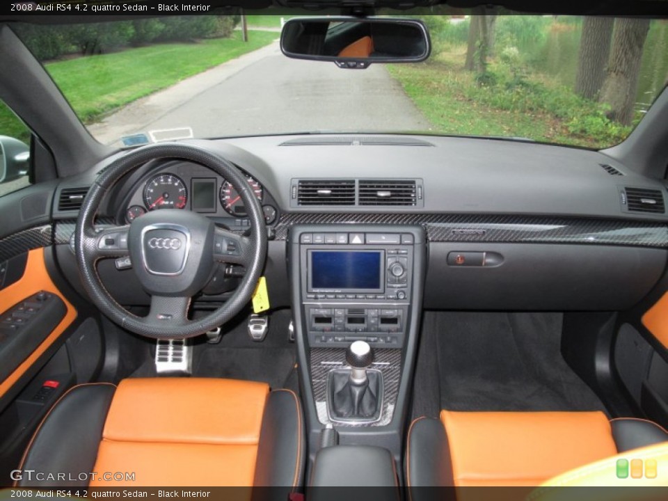 Black Interior Dashboard for the 2008 Audi RS4 4.2 quattro Sedan #71909127