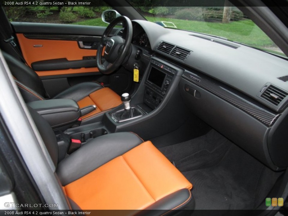 Black Interior Dashboard for the 2008 Audi RS4 4.2 quattro Sedan #71909199