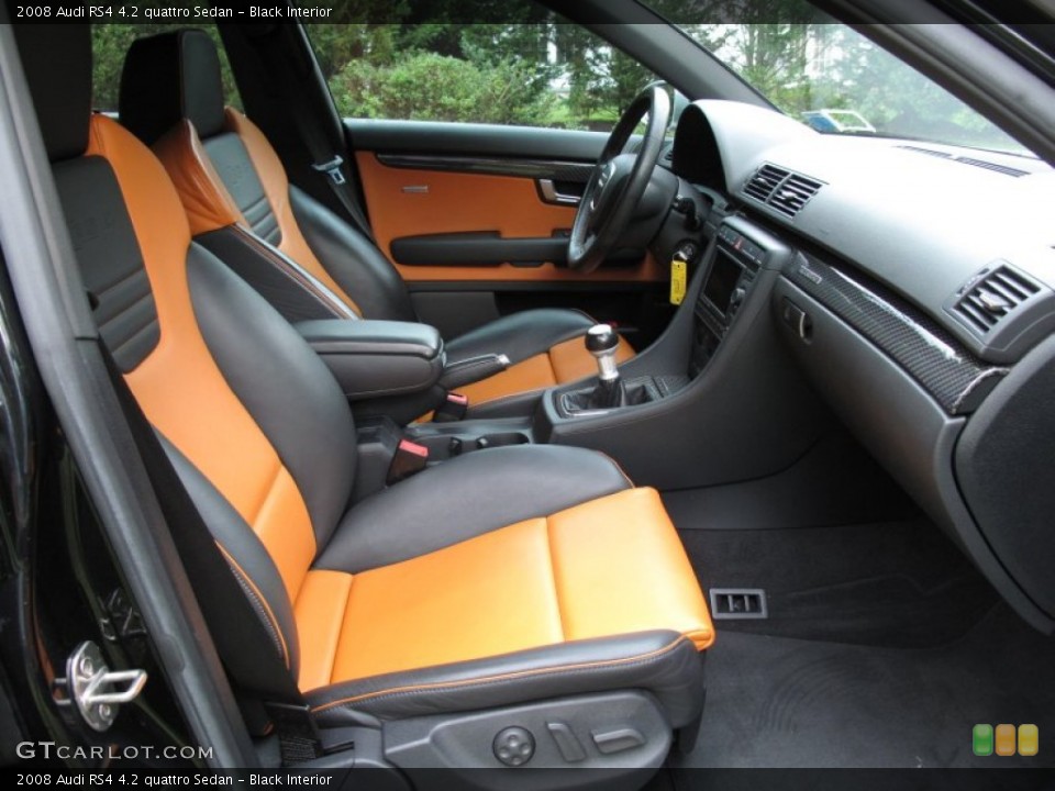 Black Interior Photo for the 2008 Audi RS4 4.2 quattro Sedan #71909213