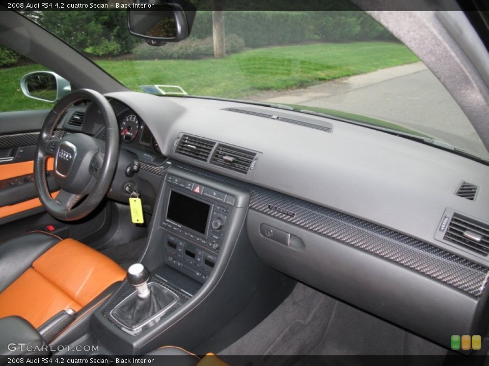 Black Interior Dashboard for the 2008 Audi RS4 4.2 quattro Sedan #71909250