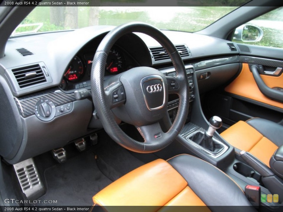 Black Interior Prime Interior for the 2008 Audi RS4 4.2 quattro Sedan #71909266