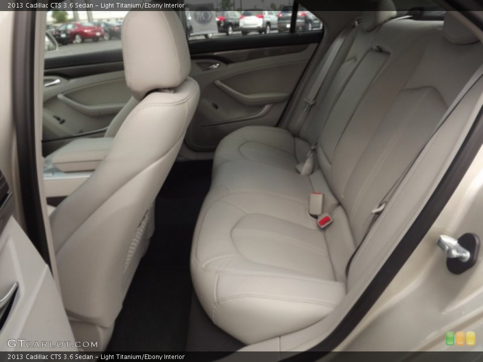 Light Titanium/Ebony Interior Rear Seat for the 2013 Cadillac CTS 3.6 Sedan #71909499