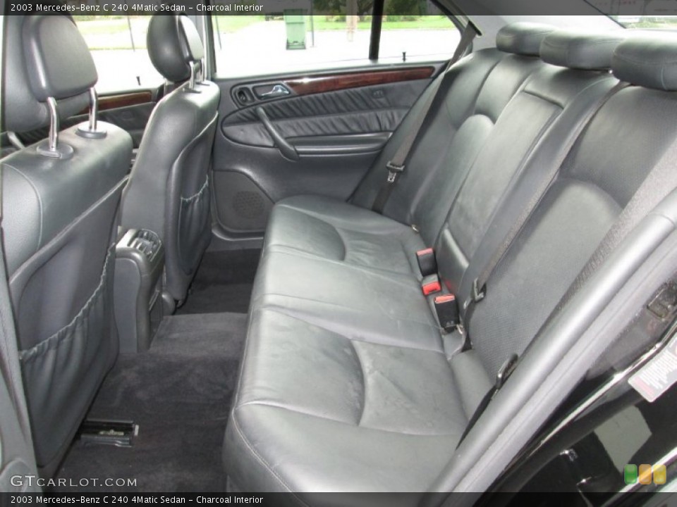 Charcoal Interior Rear Seat for the 2003 Mercedes-Benz C 240 4Matic Sedan #71909665