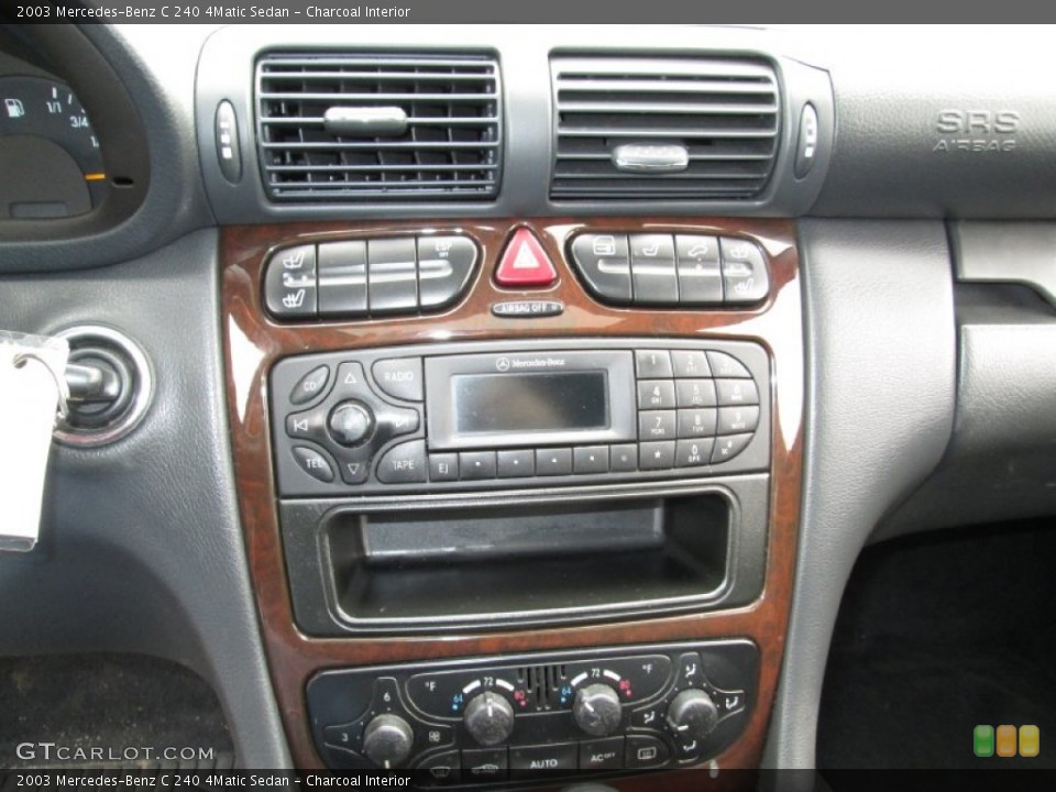 Charcoal Interior Controls for the 2003 Mercedes-Benz C 240 4Matic Sedan #71909715