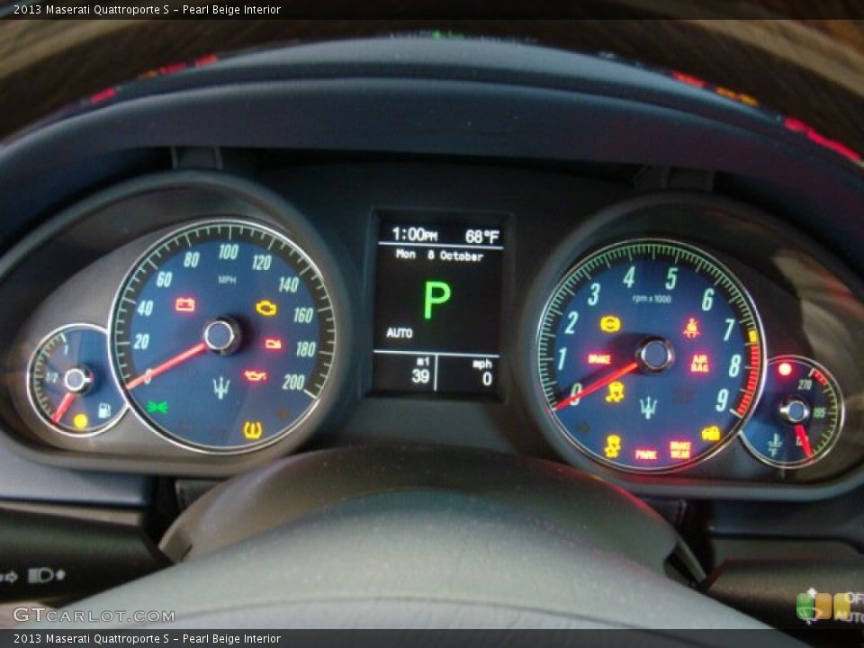 Pearl Beige Interior Gauges for the 2013 Maserati Quattroporte S #71910480