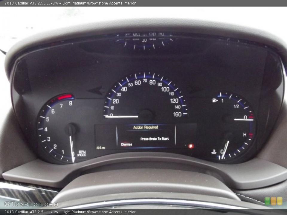 Light Platinum/Brownstone Accents Interior Gauges for the 2013 Cadillac ATS 2.5L Luxury #71913627
