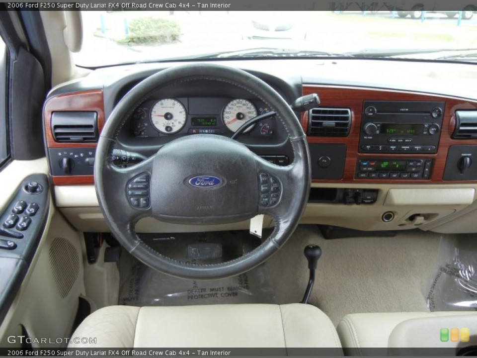 Tan Interior Dashboard for the 2006 Ford F250 Super Duty Lariat FX4 Off Road Crew Cab 4x4 #71915823