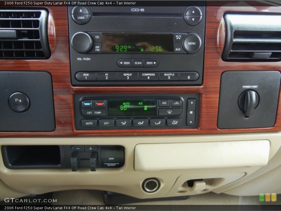 Tan Interior Controls for the 2006 Ford F250 Super Duty Lariat FX4 Off Road Crew Cab 4x4 #71915875