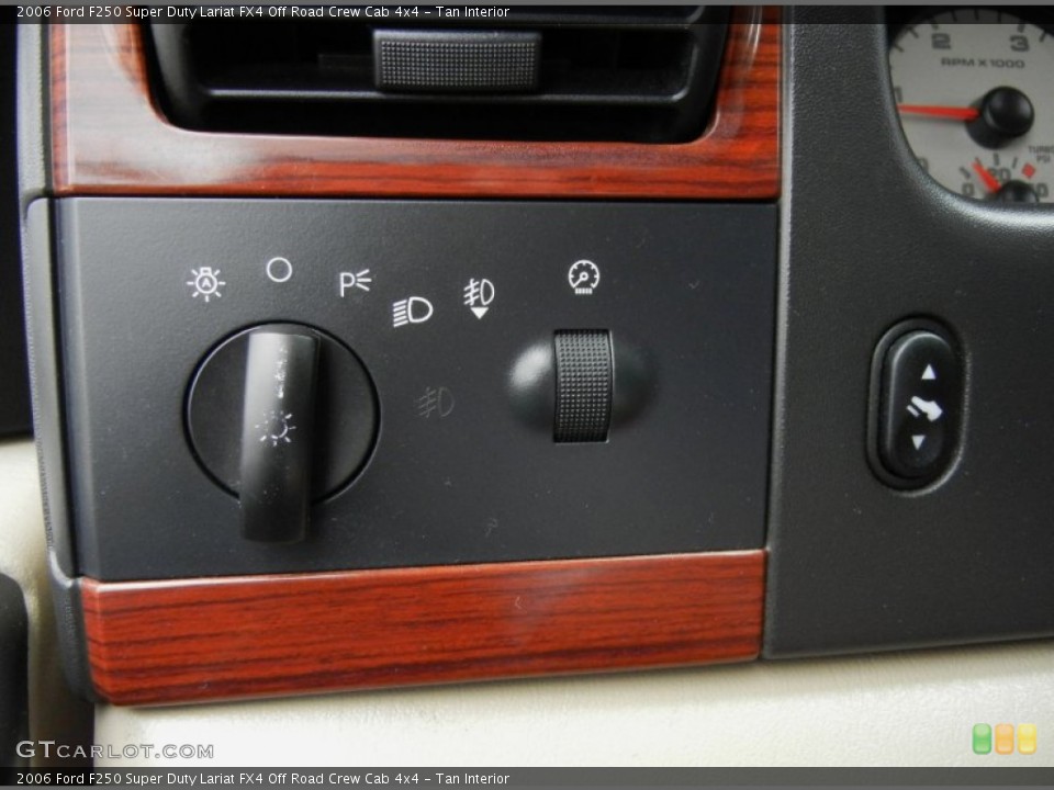 Tan Interior Controls for the 2006 Ford F250 Super Duty Lariat FX4 Off Road Crew Cab 4x4 #71915898
