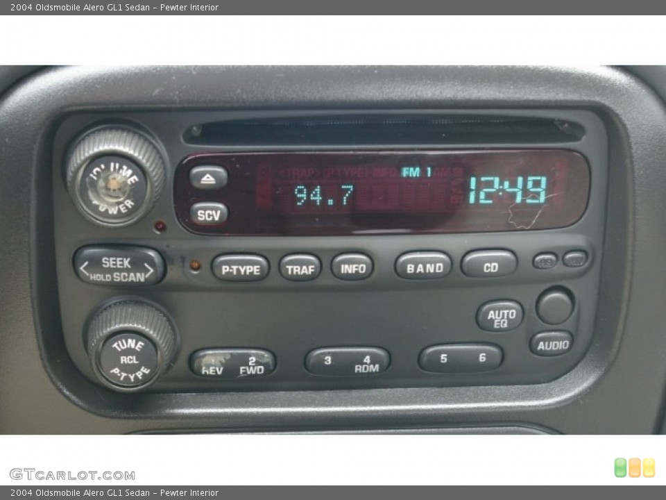 Pewter Interior Audio System for the 2004 Oldsmobile Alero GL1 Sedan #71916118