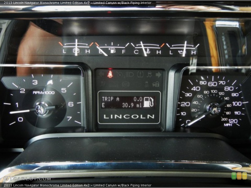 Limited Canyon w/Black Piping Interior Gauges for the 2013 Lincoln Navigator Monochrome Limited Edition 4x2 #71916905
