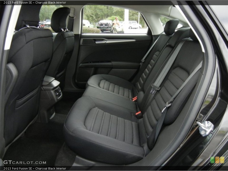 Charcoal Black Interior Rear Seat for the 2013 Ford Fusion SE #71918331